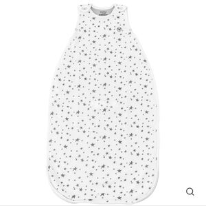White Baby Sleep Bag with Star Pattern